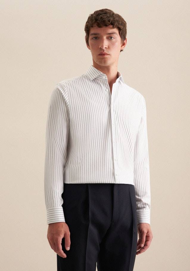 Seidensticker Bügelfreies Struktur Business Hemd In Regular Mit Kentkragen