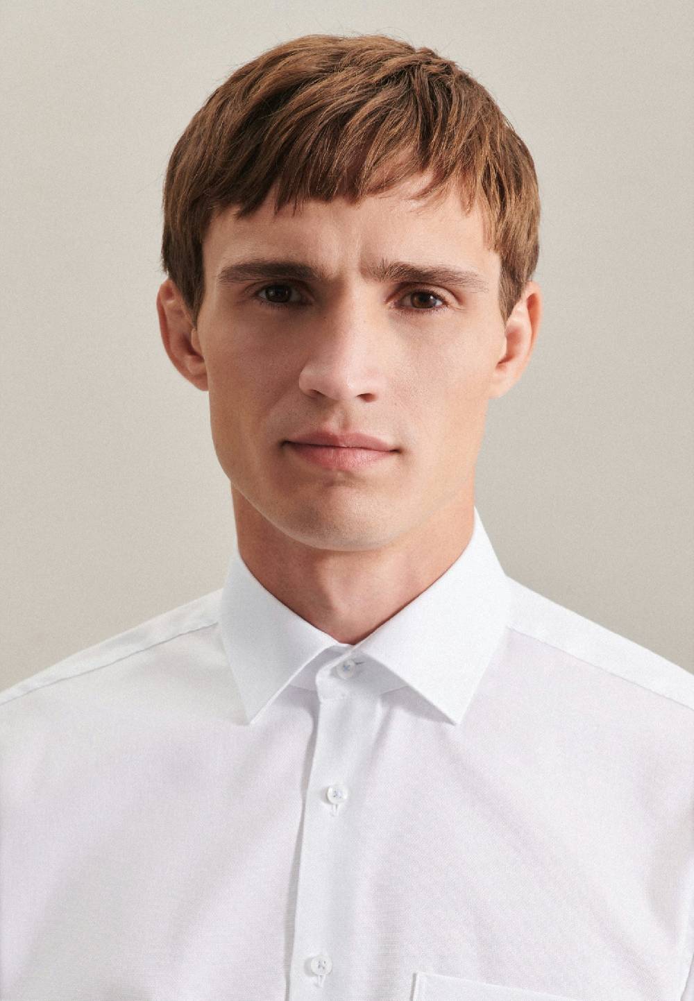 Seidensticker Bügelfreies Struktur Business Hemd In Regular Mit Kentkragen