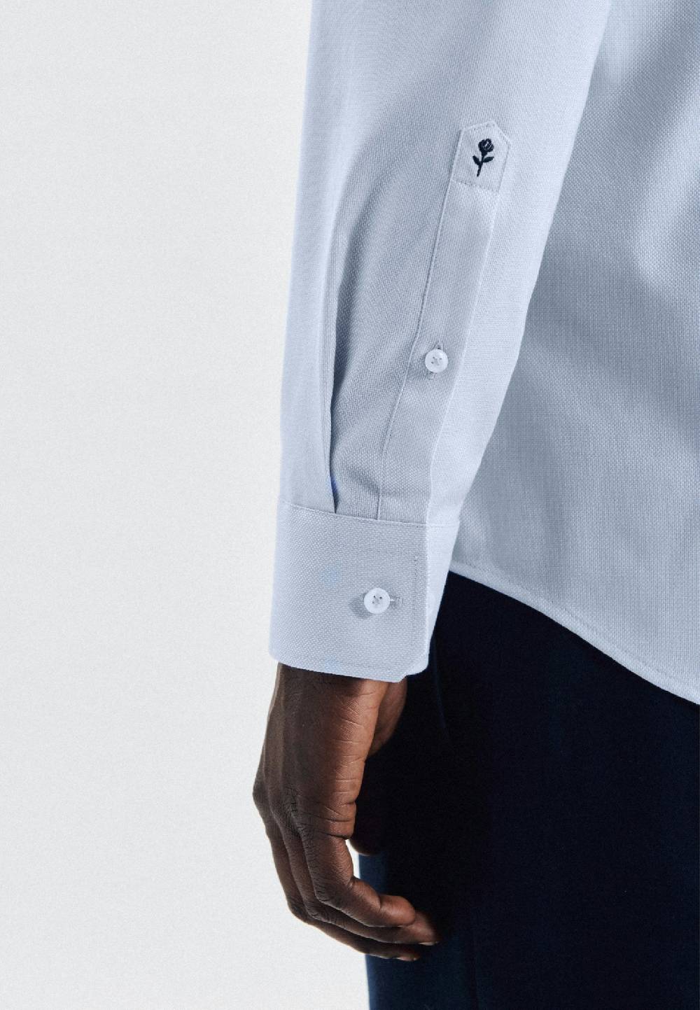 Seidensticker Bügelfreies Struktur Business Hemd In Shaped Mit Kentkragen