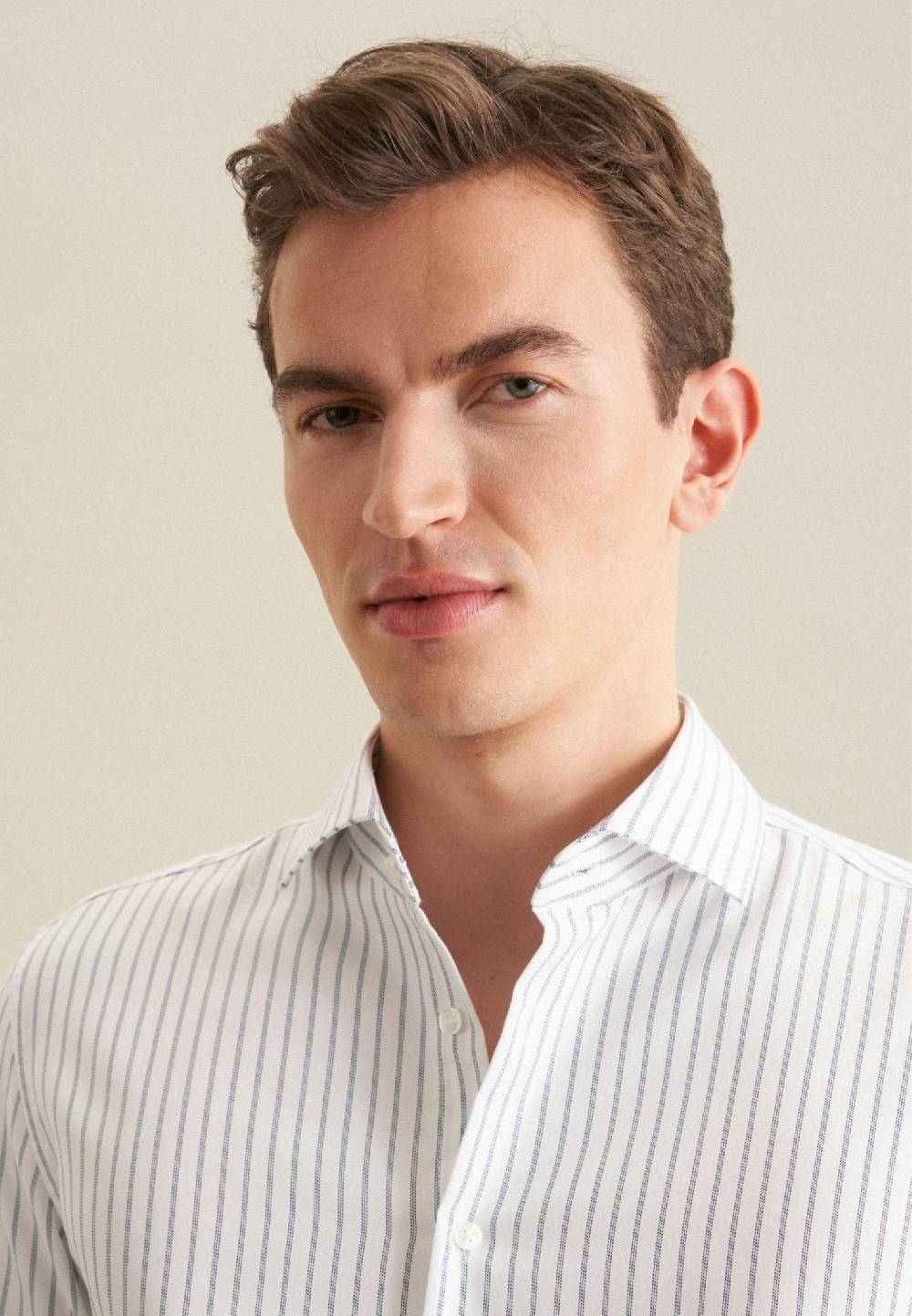 Seidensticker Bügelfreies Struktur Business Hemd In Slim Mit Kentkragen