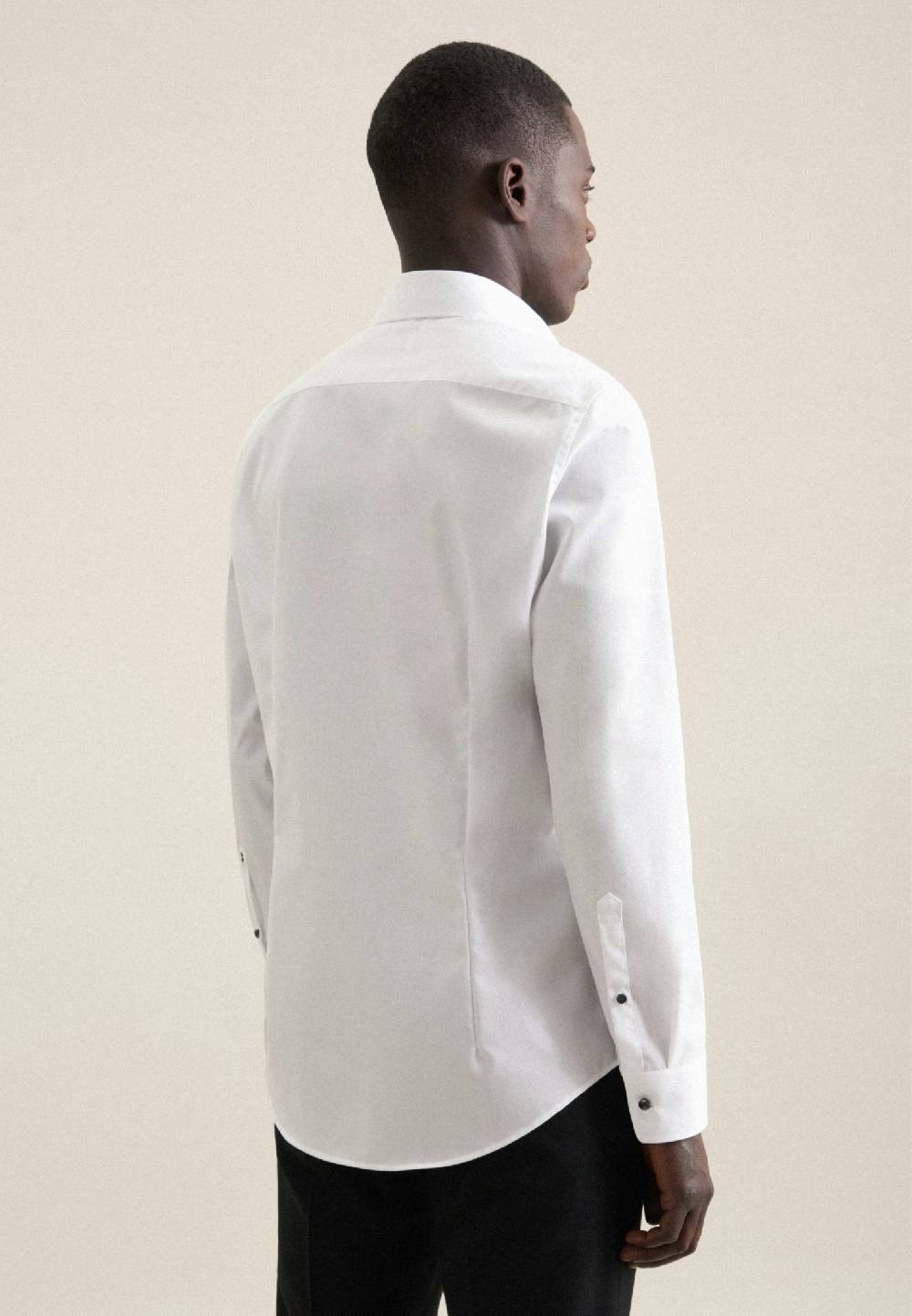 Seidensticker Bügelfreies Struktur Business Hemd In Slim Mit Kentkragen