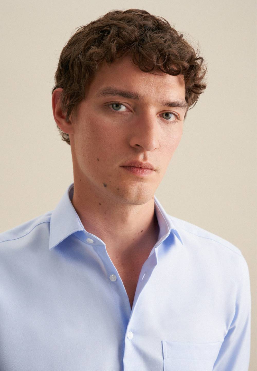 Seidensticker Bügelfreies Twill Business Hemd In Regular Mit Kentkragen Und Extra Langem Arm