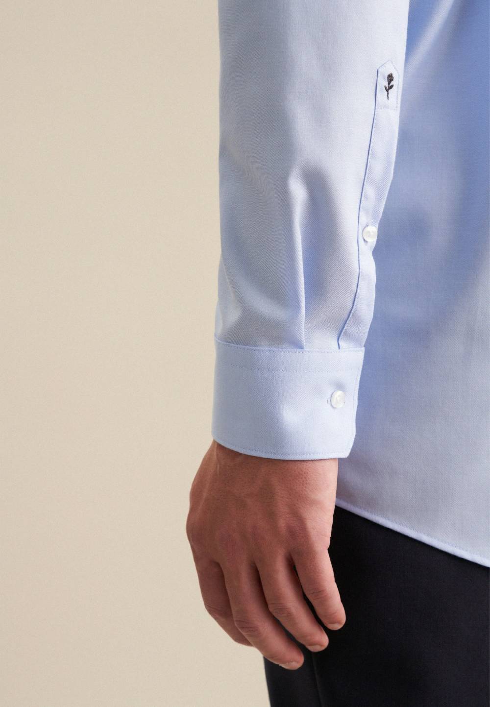 Seidensticker Bügelfreies Twill Business Hemd In Regular Mit Kentkragen Und Extra Langem Arm