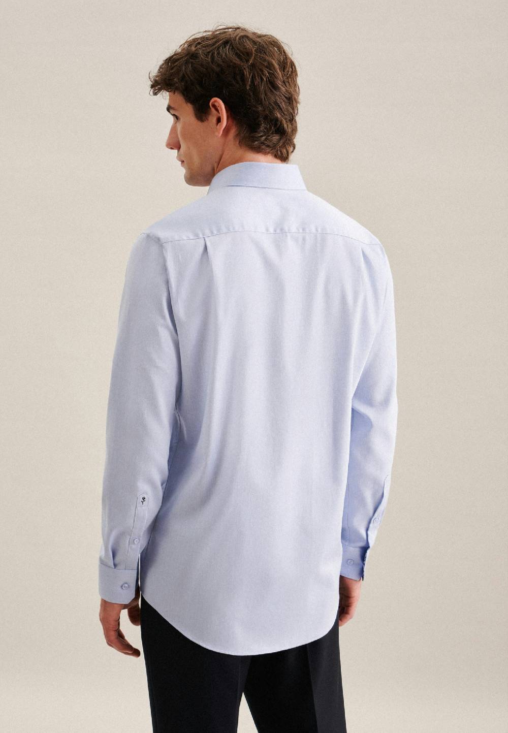 Seidensticker Bügelfreies Twill Business Hemd In Regular Mit Kentkragen