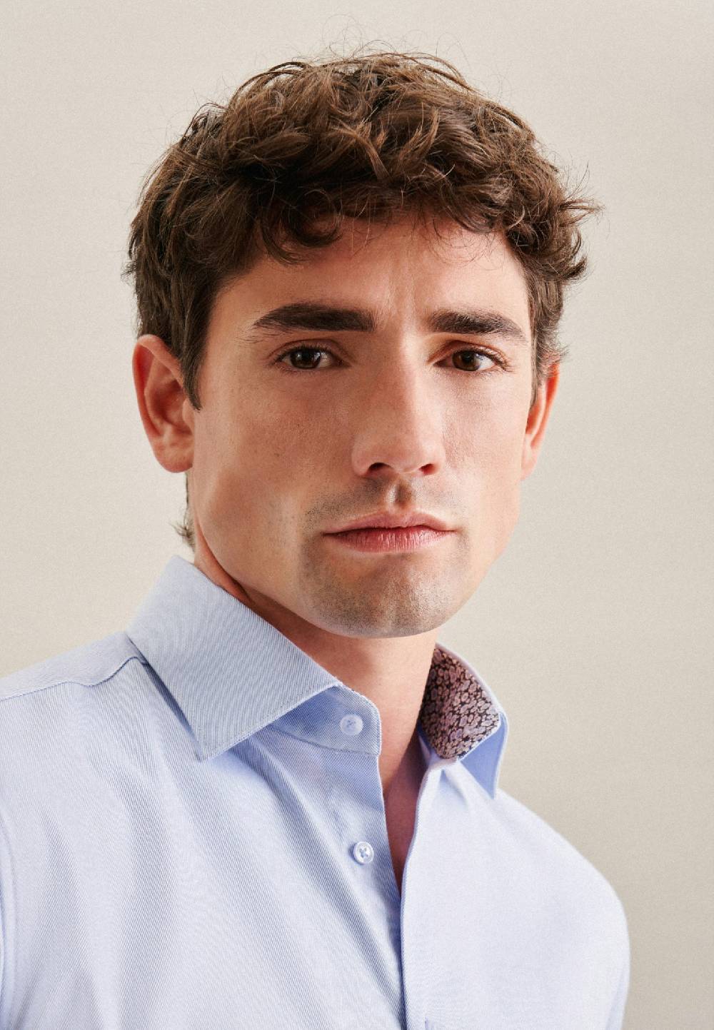 Seidensticker Bügelfreies Twill Business Hemd In Regular Mit Kentkragen