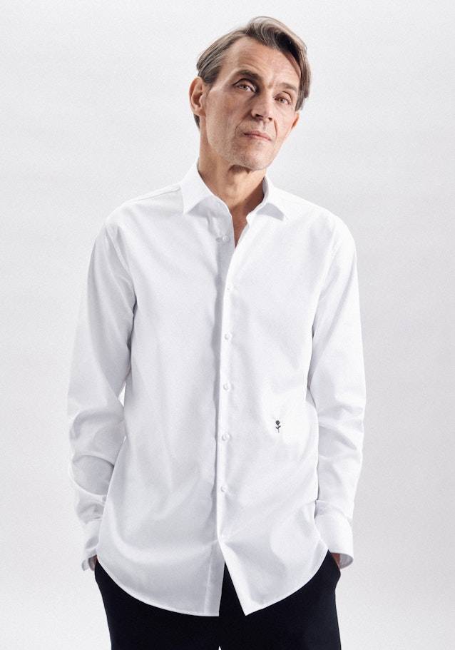 Seidensticker Bügelfreies Twill Business Hemd in Shaped mit Kentkragen