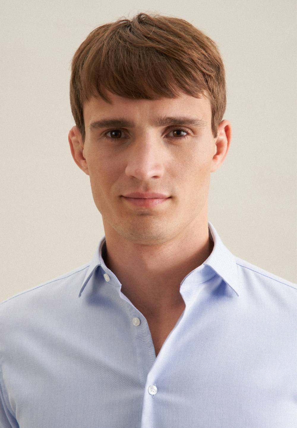 Seidensticker Bügelfreies Twill Business Hemd In Slim Mit Kentkragen