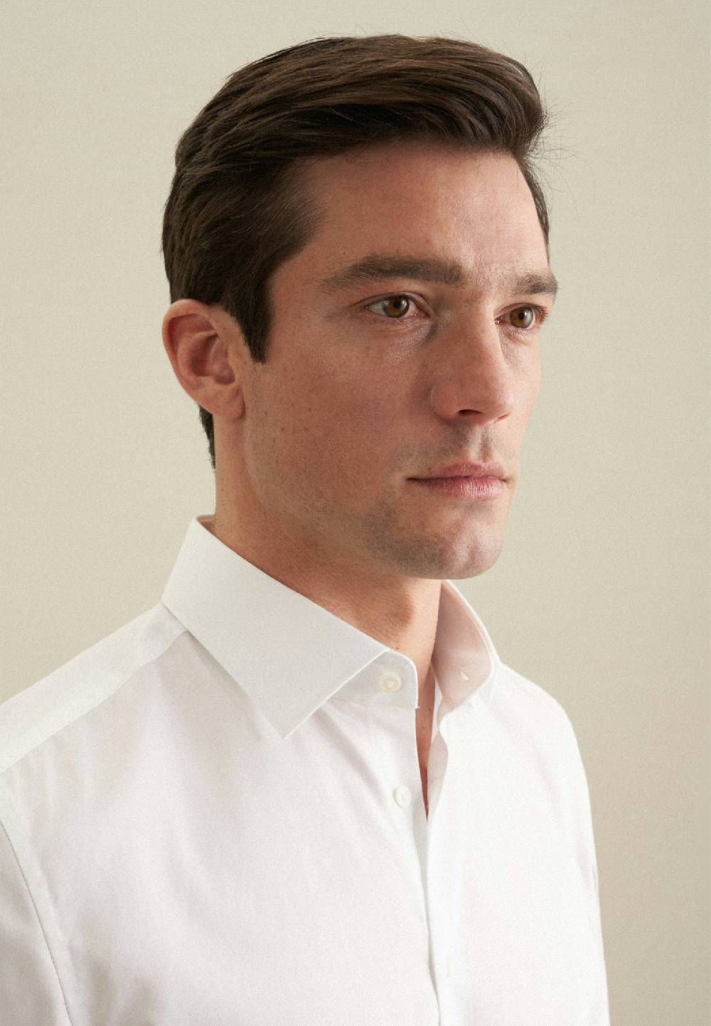 Seidensticker Bügelleichtes Satin Business Hemd In Shaped Mit Kentkragen Und Extra Langem Arm