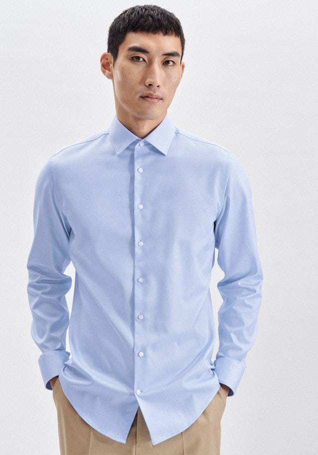 Seidensticker Bügelleichtes Twill Business Hemd in Shaped mit Kentkragen