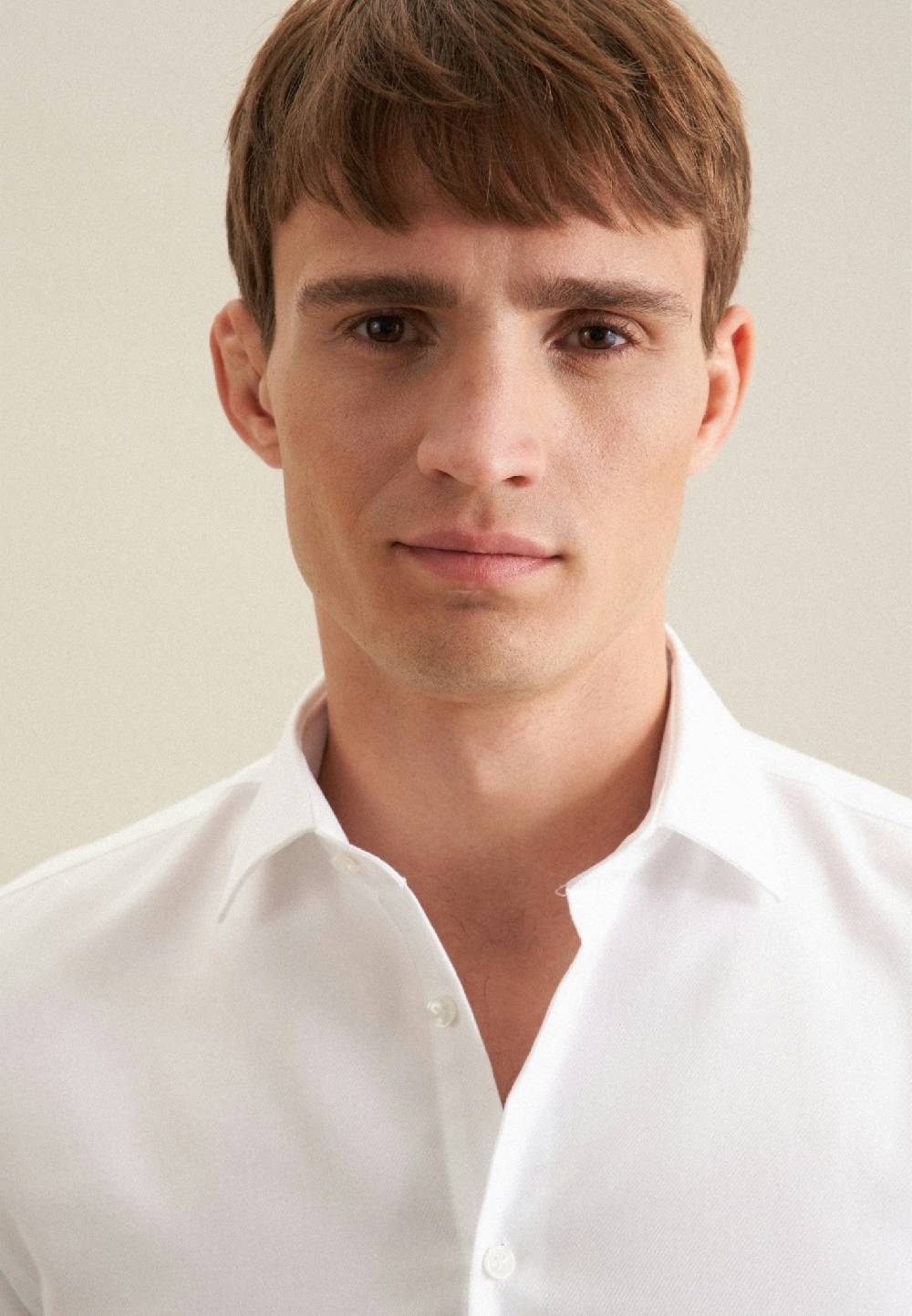 Seidensticker Bügelleichtes Twill Business Hemd In Slim Mit Kentkragen