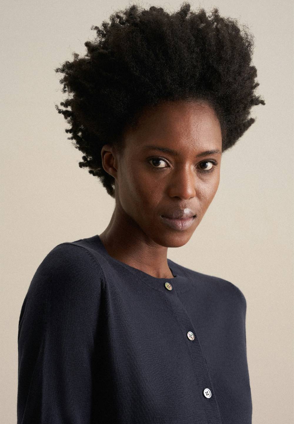 Seidensticker Rundhals Strick-Jacke Regular 100% Wolle