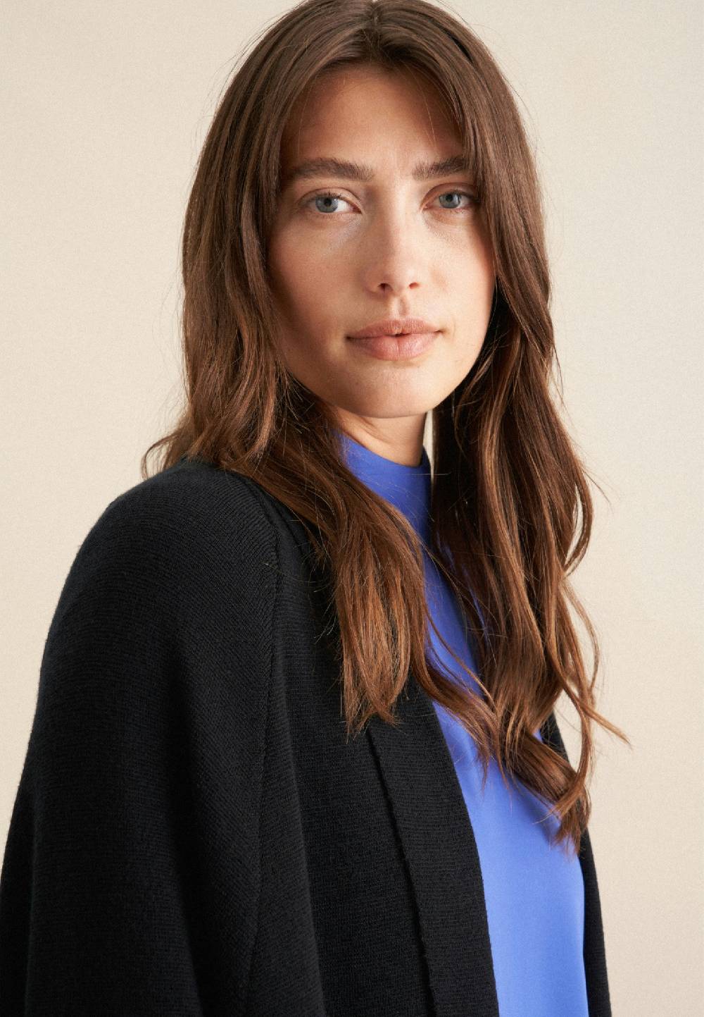 Seidensticker Schalkragen Strick-Jacke Oversized 100% Wolle