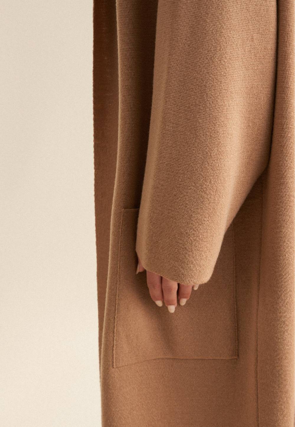 Seidensticker Schalkragen Strick-Jacke Oversized 100% Wolle