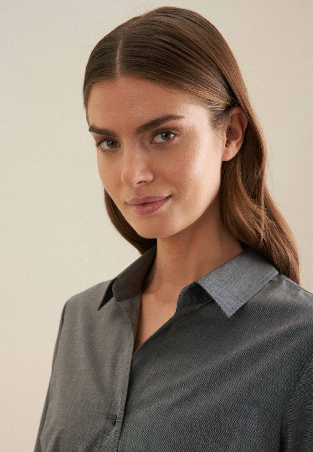 Seidensticker Bügelfreie Fil A Fil Hemdbluse