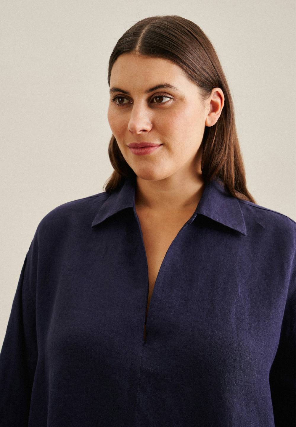 Seidensticker Curvy Kragen Kleid Oversized