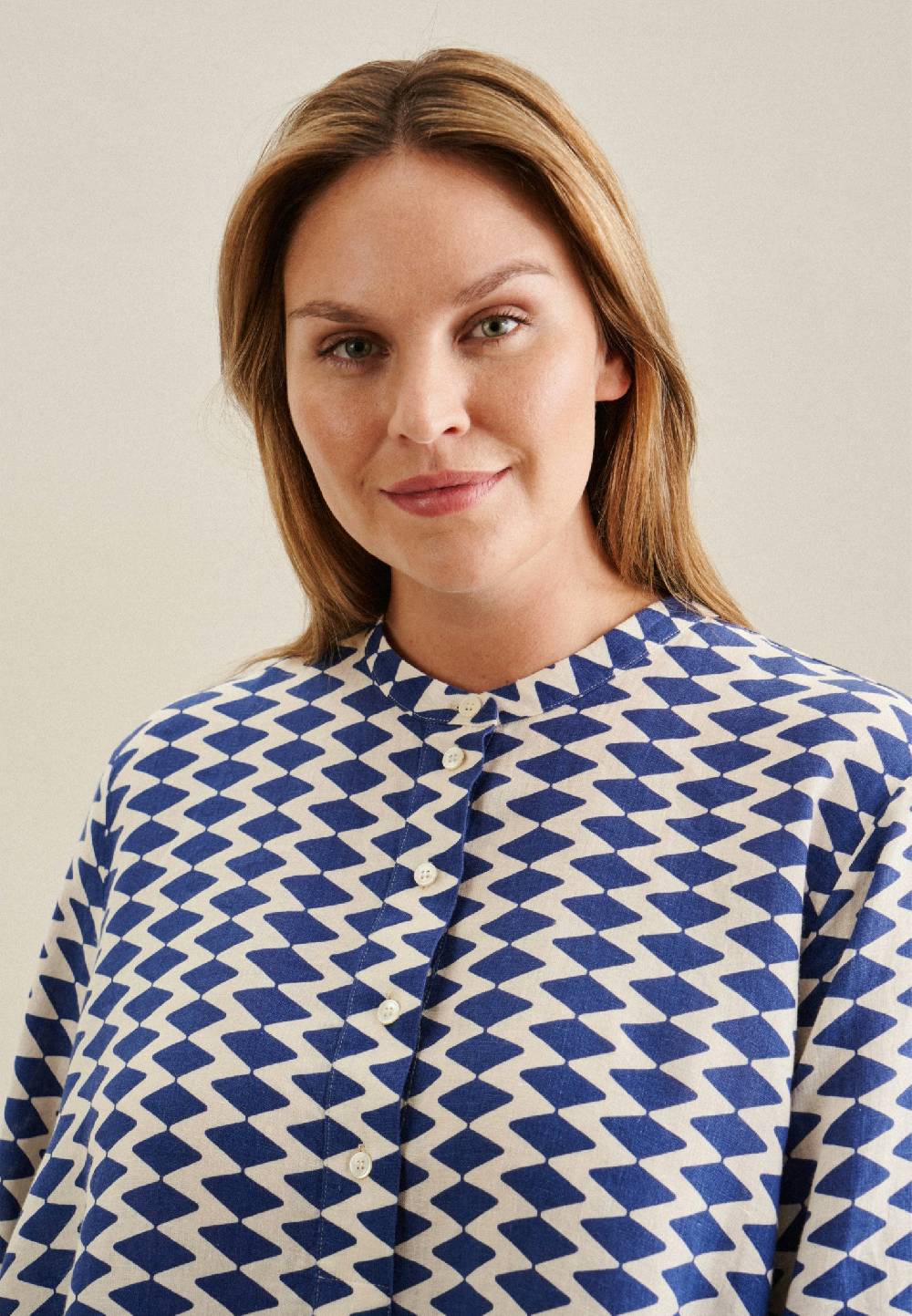 Seidensticker Curvy Kragen Stehkragenbluse Regular