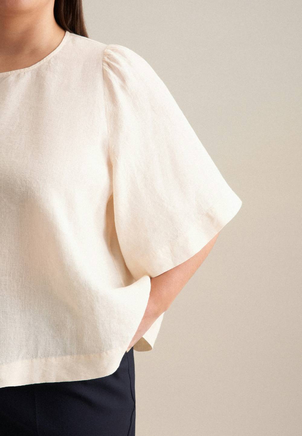 Seidensticker Curvy Rundhals Shirtbluse Regular