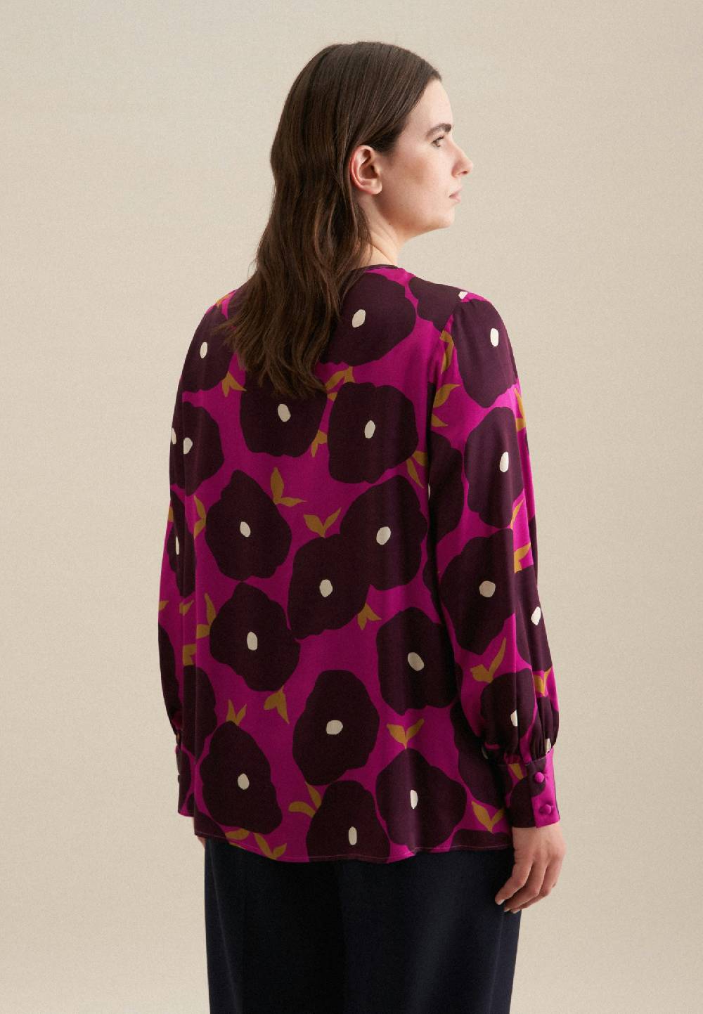 Seidensticker Curvy Rundhals Shirtbluse Regular