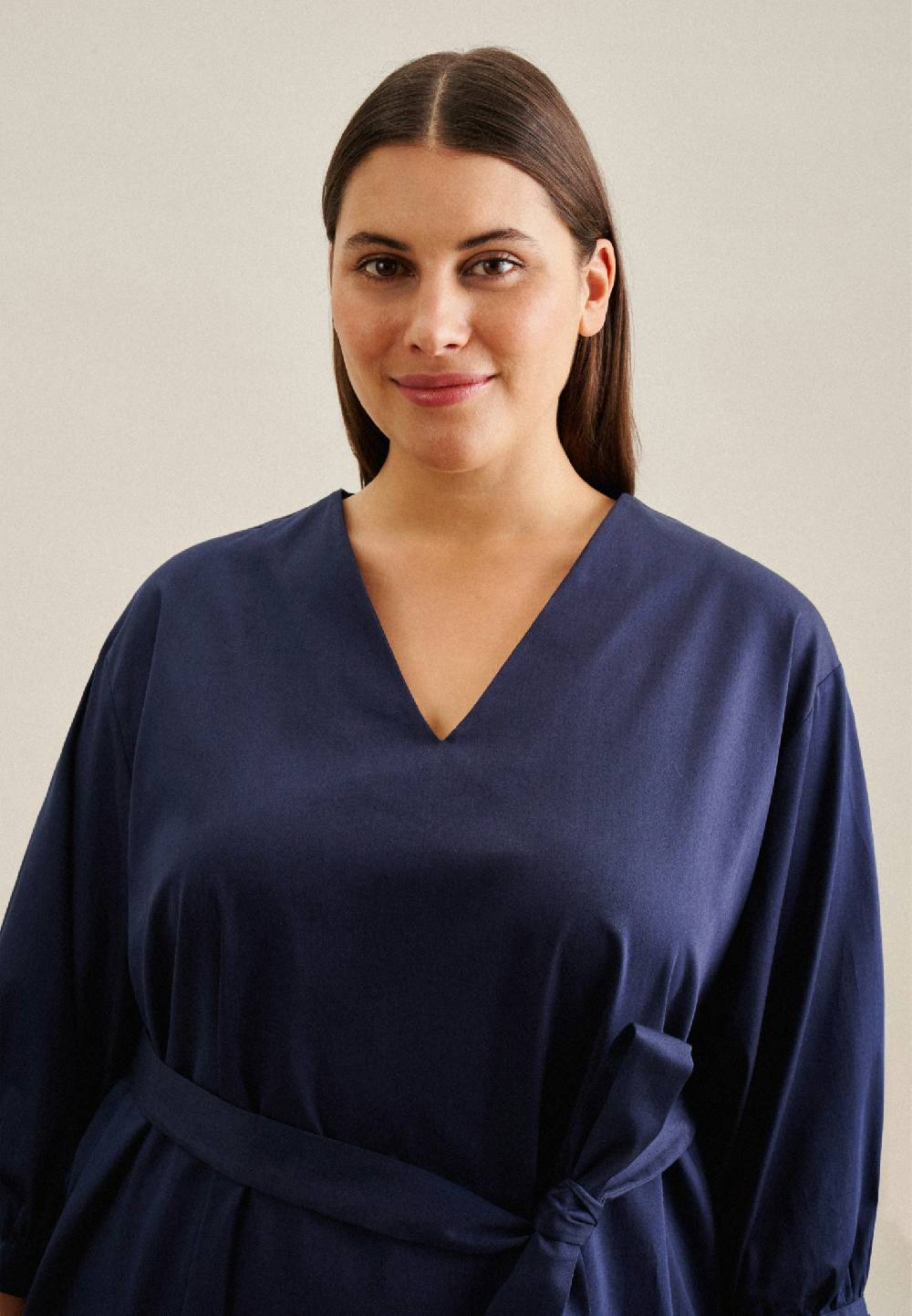 Seidensticker Curvy V-Neck Kleid Regular