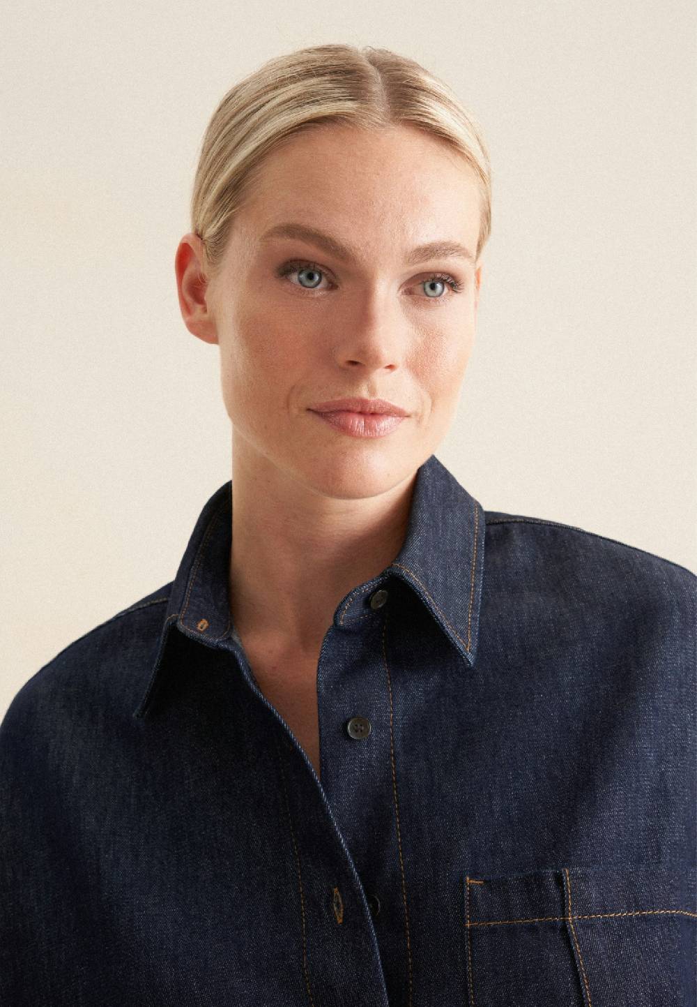 Seidensticker Denim Hemdbluse