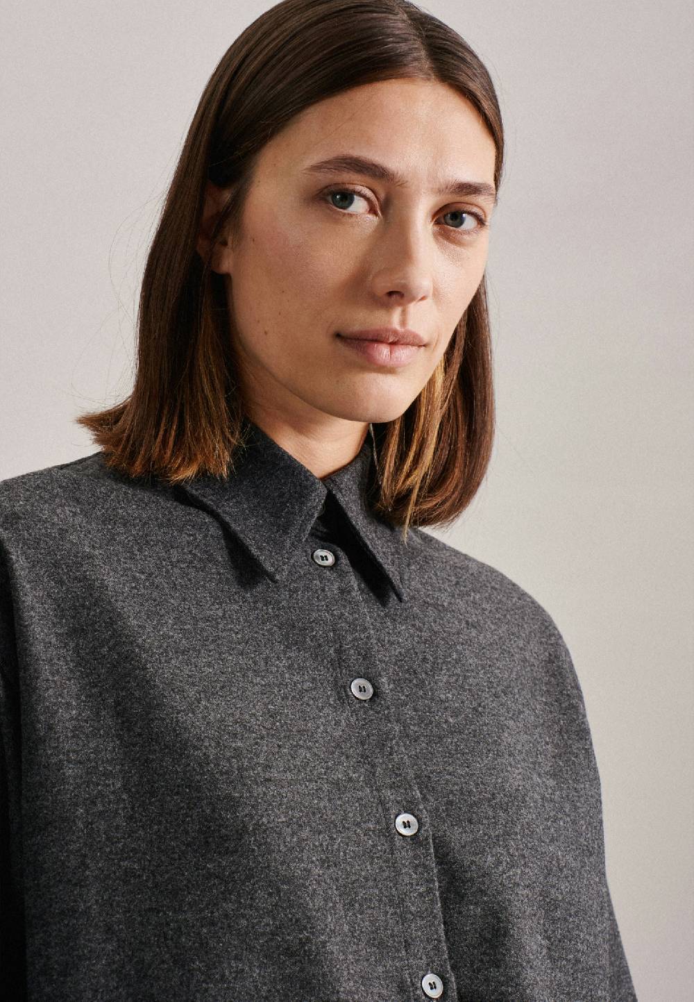 Seidensticker Flanell Longbluse