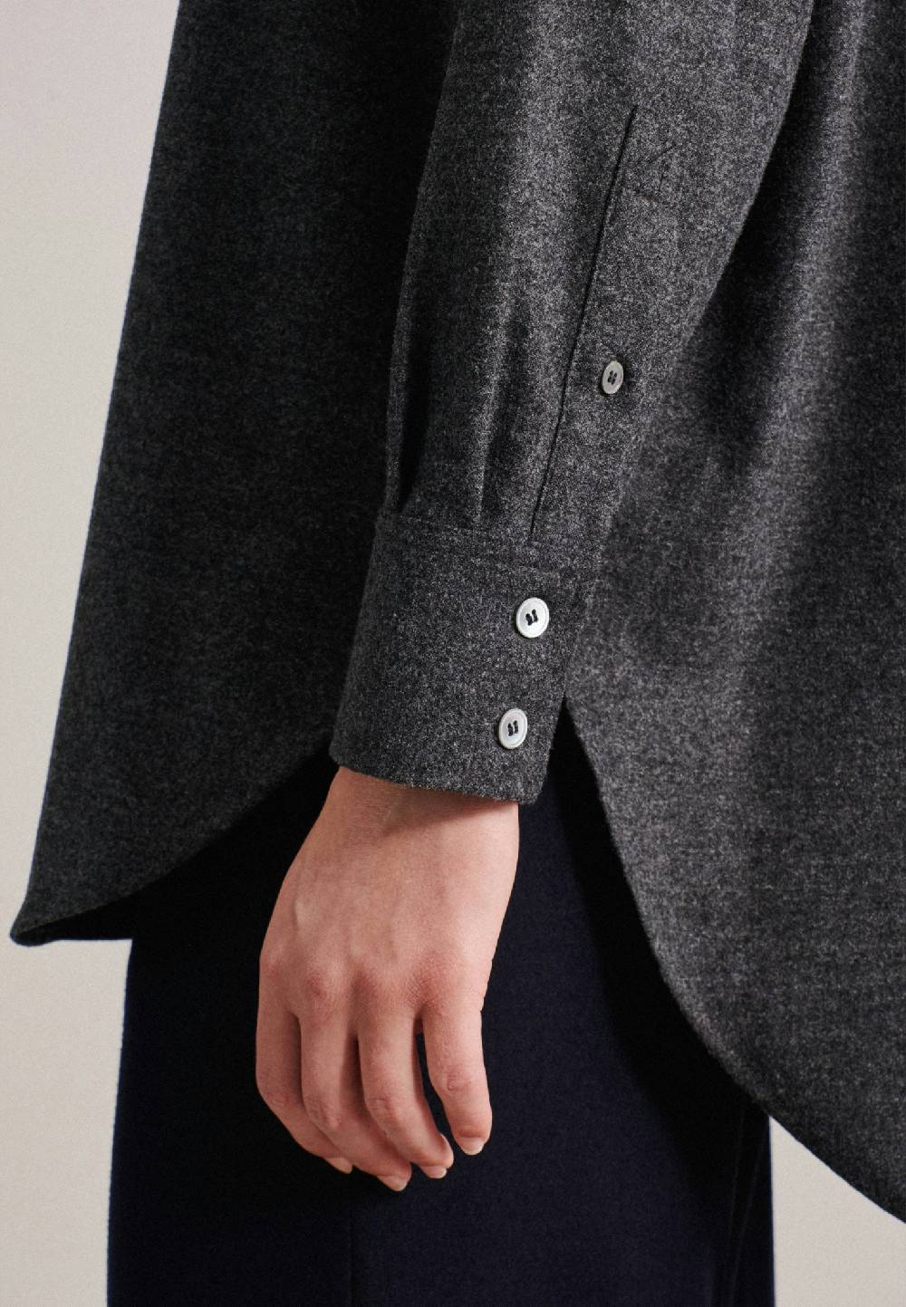 Seidensticker Flanell Longbluse