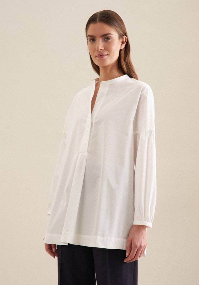 Seidensticker Gabardine Stehkragenbluse