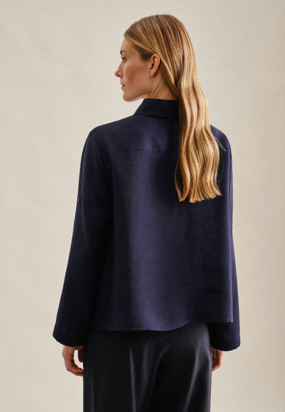 Seidensticker Krepp Hemdbluse