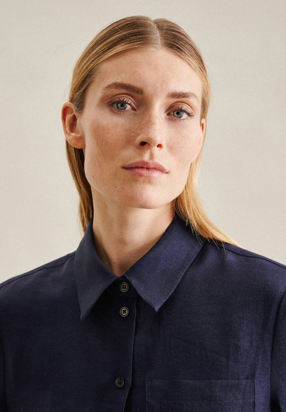 Seidensticker Krepp Hemdbluse