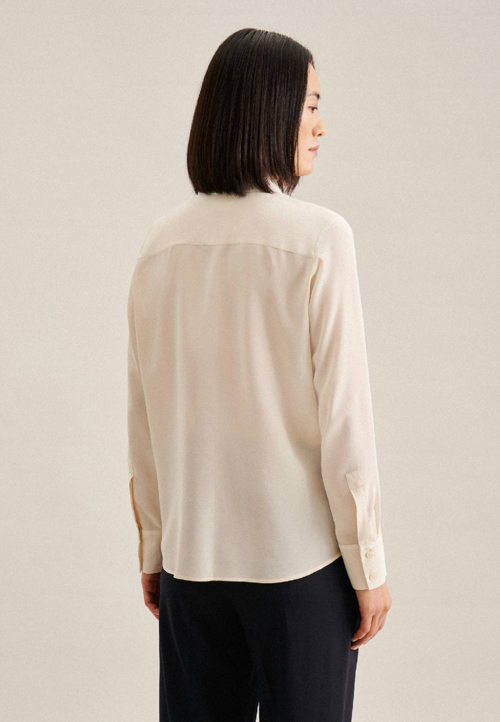 Seidensticker Krepp Hemdbluse