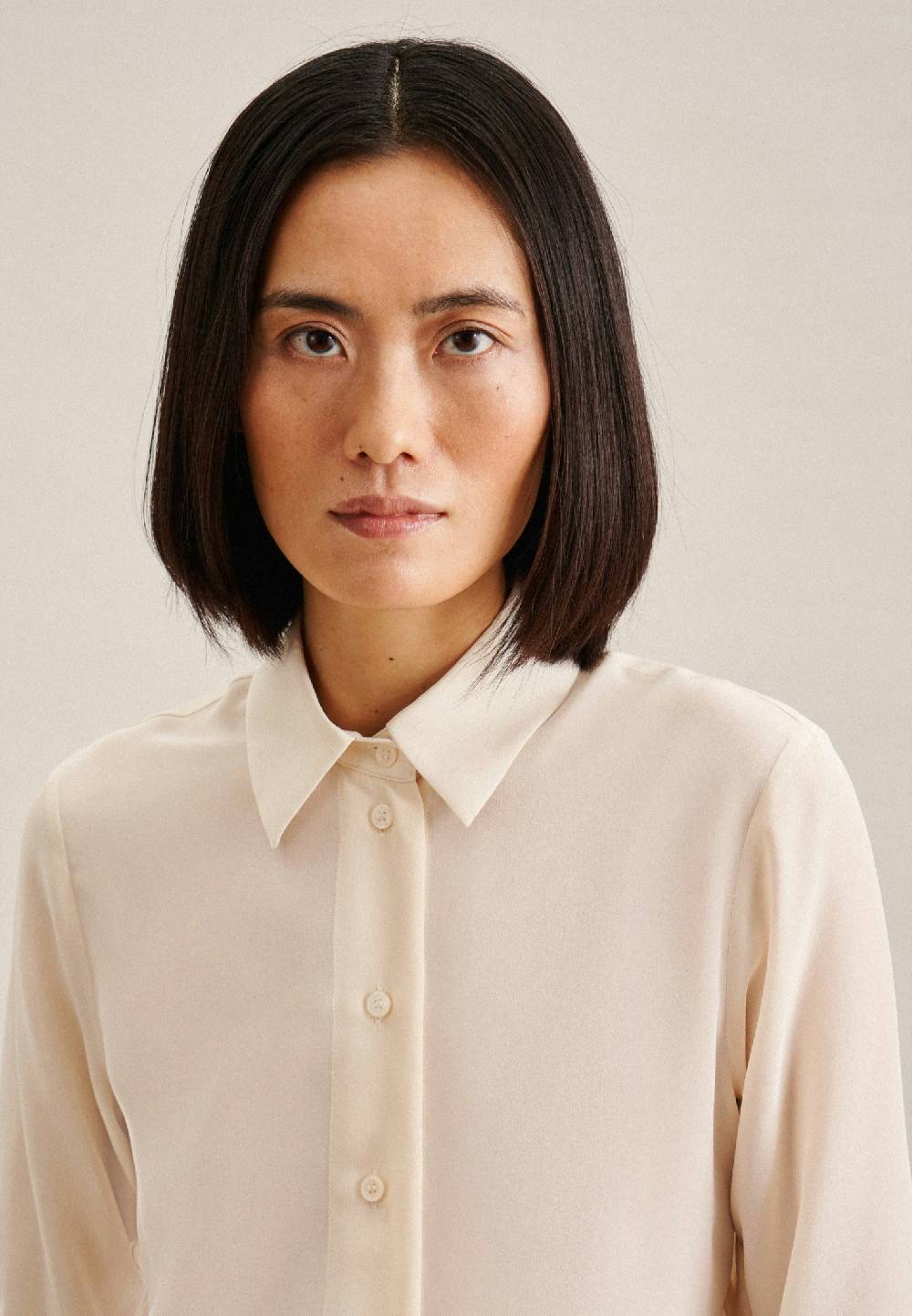 Seidensticker Krepp Hemdbluse