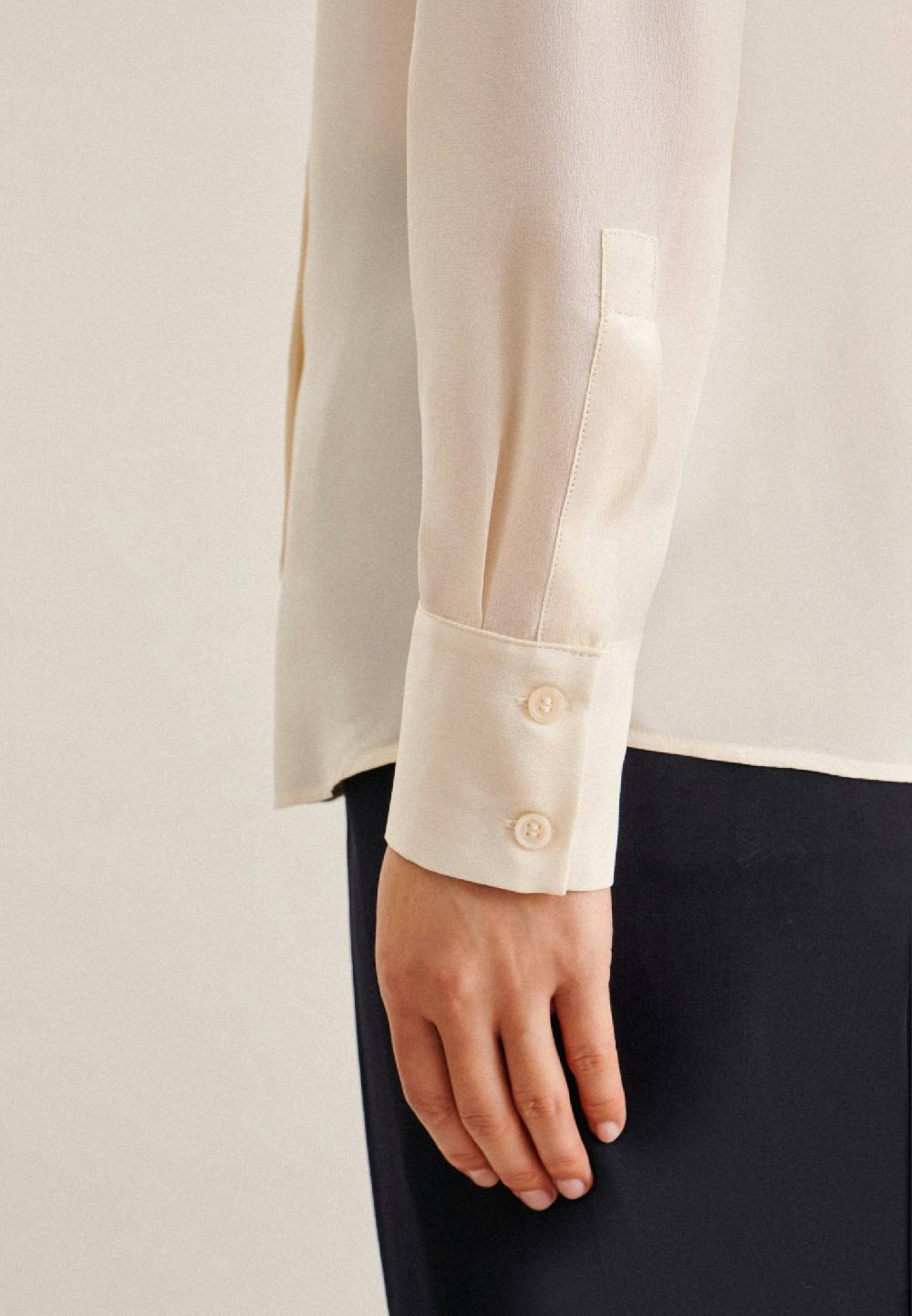 Seidensticker Krepp Hemdbluse