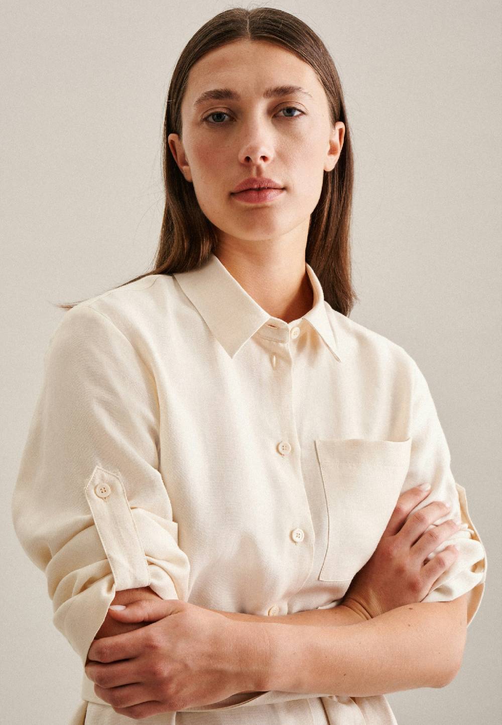 Seidensticker Krepp Maxi Kleid