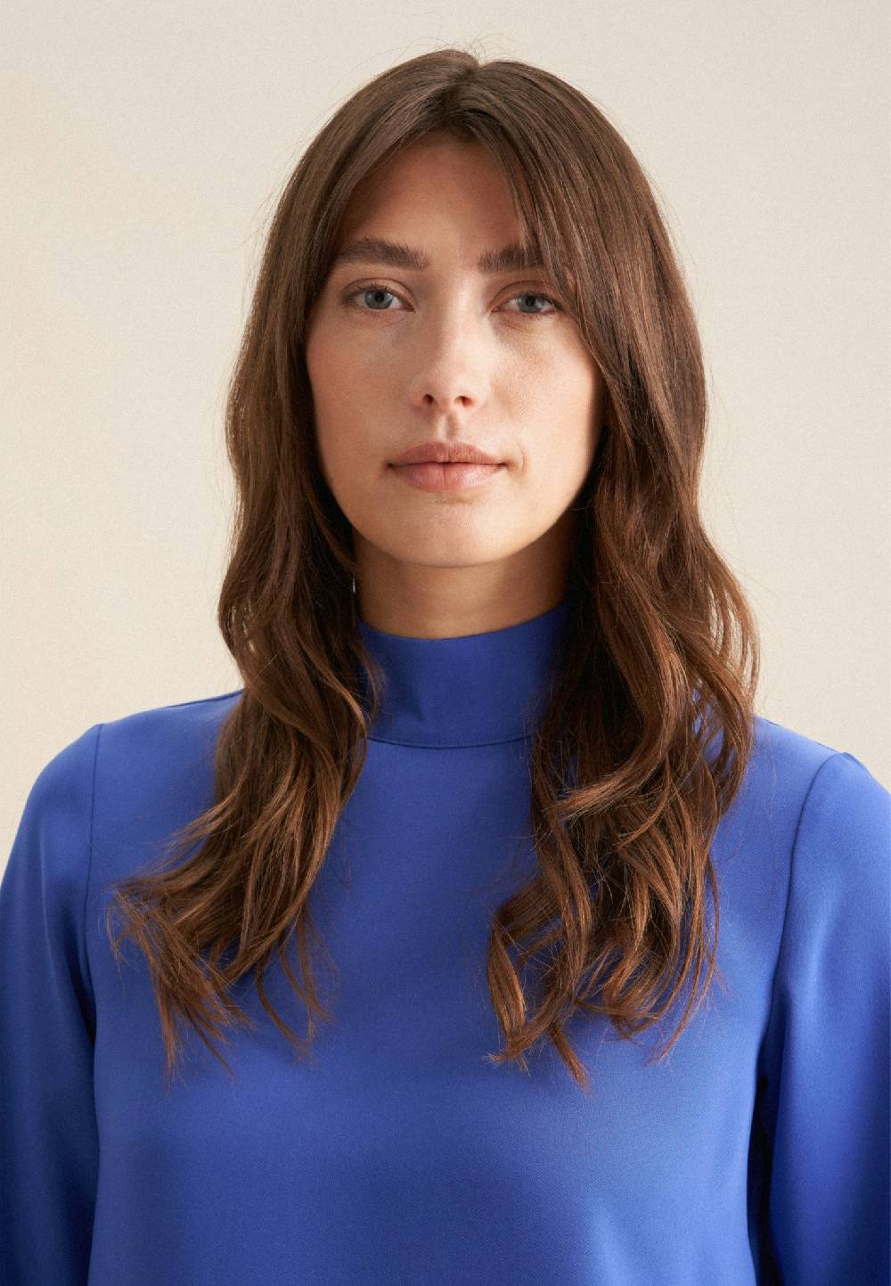 Seidensticker Krepp Stehkragenbluse