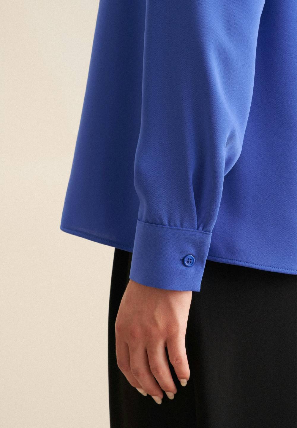 Seidensticker Krepp Stehkragenbluse