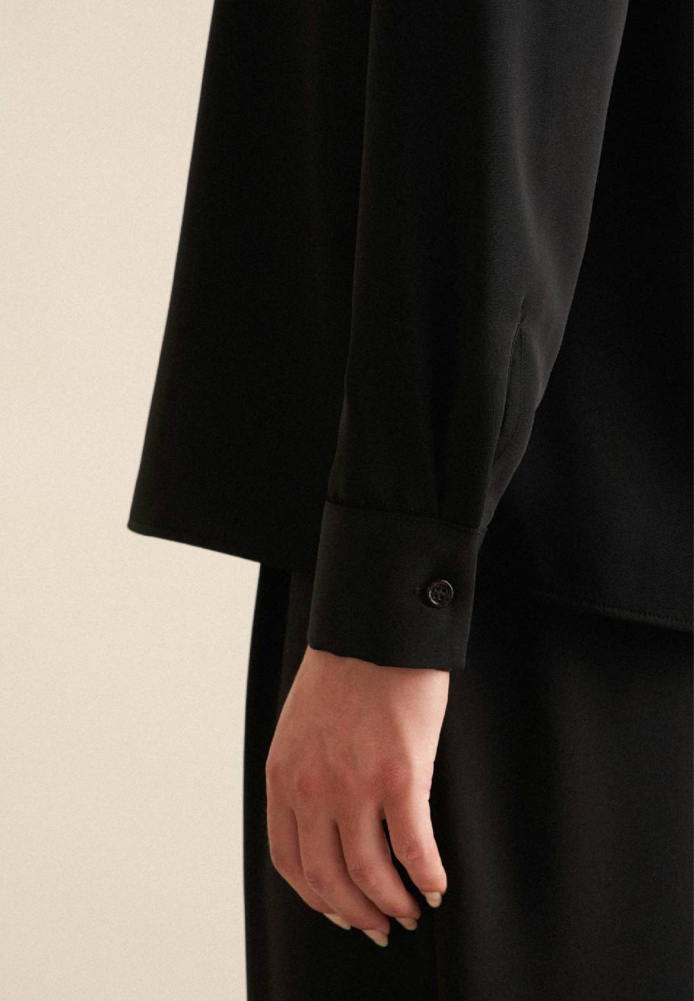 Seidensticker Krepp Stehkragenbluse