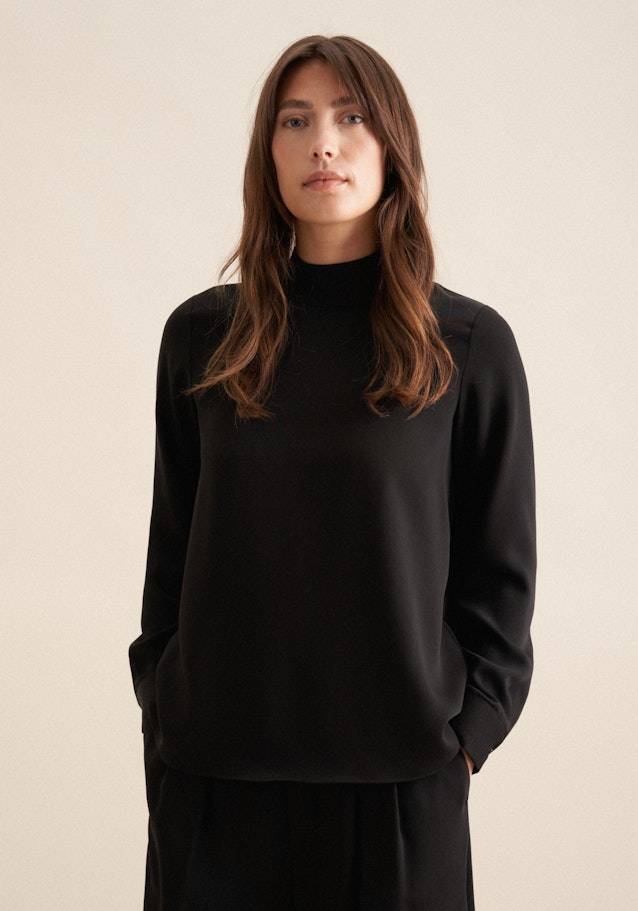 Seidensticker Krepp Stehkragenbluse