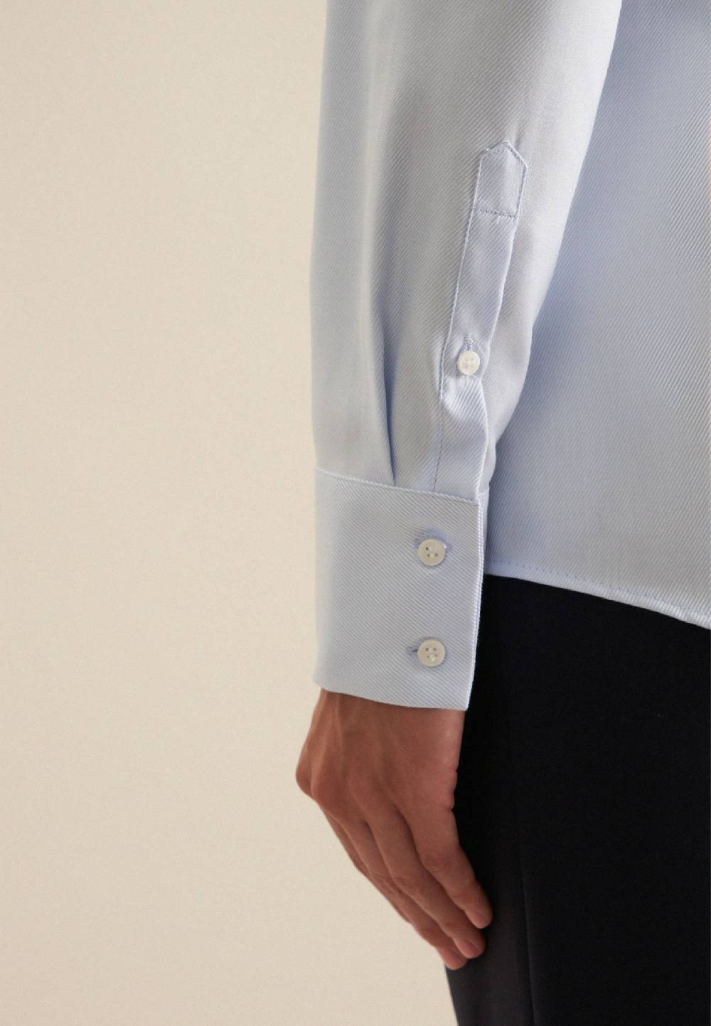 Seidensticker Twill Kelchkragenbluse