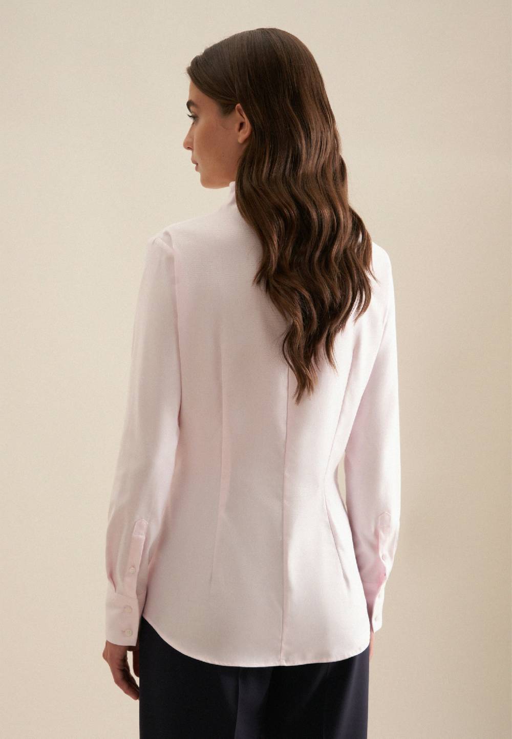 Seidensticker Twill Kelchkragenbluse