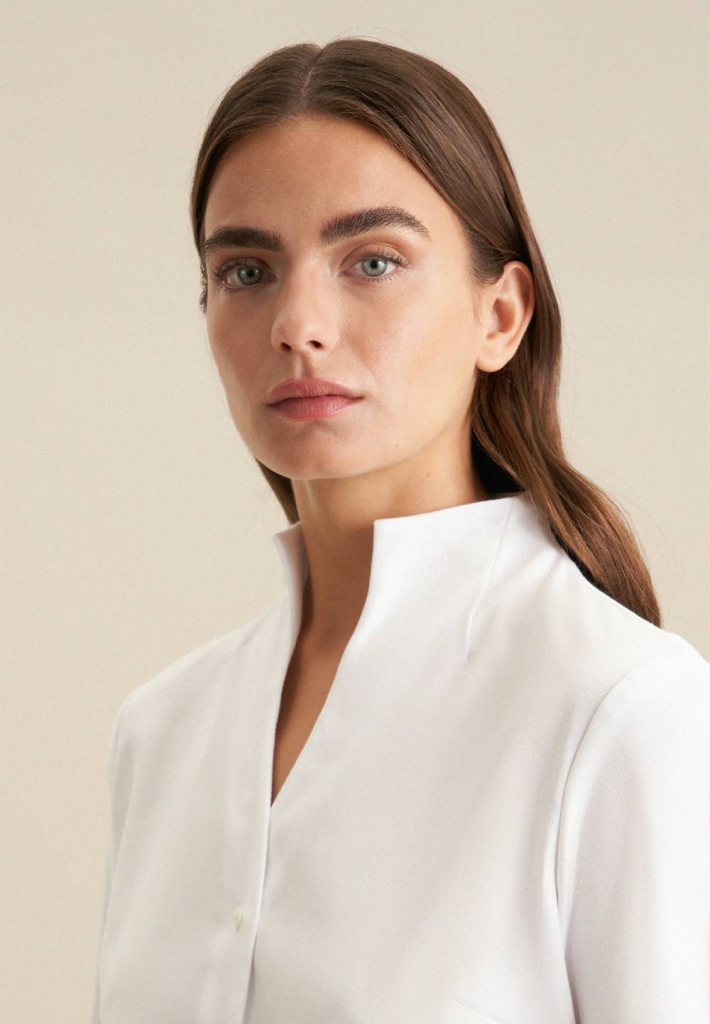 Seidensticker Twill Kelchkragenbluse