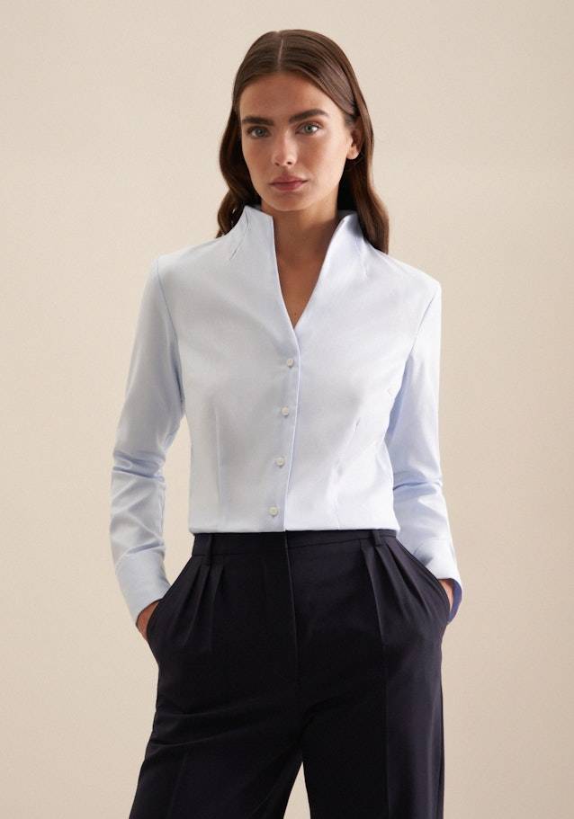 Seidensticker Twill Kelchkragenbluse