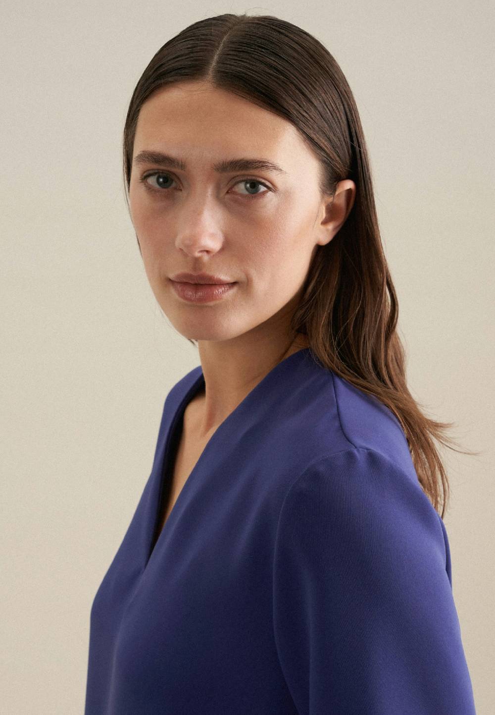 Seidensticker V-Neck Shirtbluse Regular