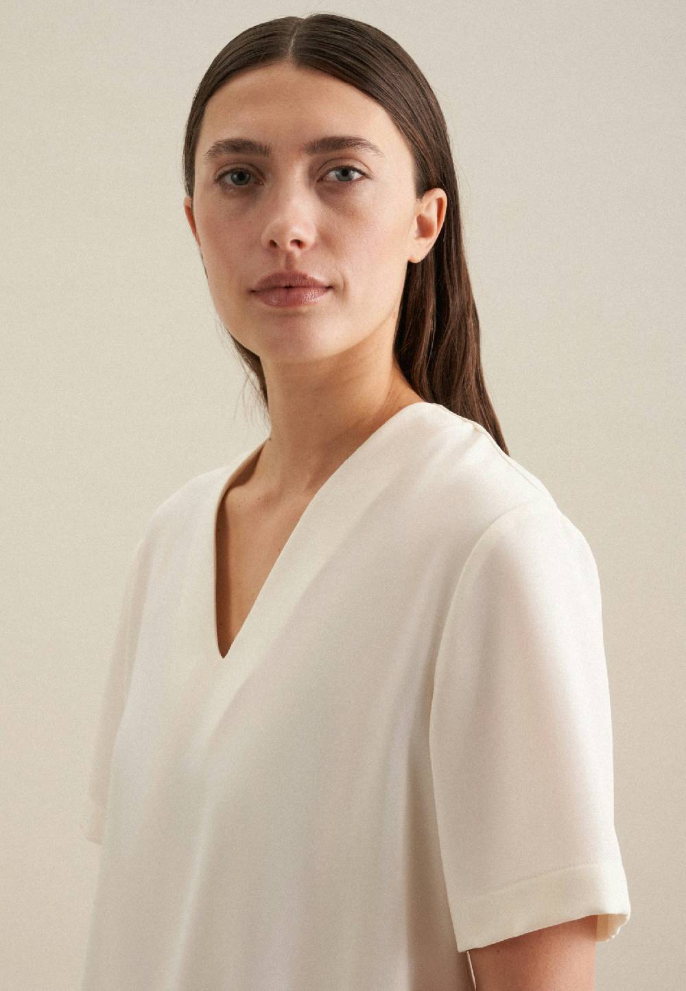 Seidensticker V-Neck Shirtbluse Regular