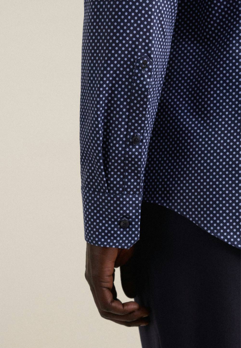 Seidensticker Twill Business Hemd In Shaped Mit Kentkragen Und Extra Langem Arm