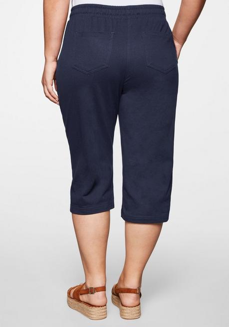 Sheego 3/4-Hose Mit Schlupfbund, Aus Jersey - Marine Sheego