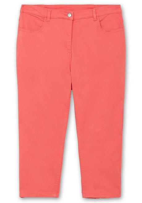 Sheego 3/4-Jeans Mit Zierschnürung Hinten Am Saum - Koralle Sheego