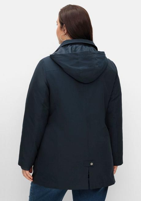 Sheego 4-in-1 Outdoorjacke Mit Kapuze - Nachtblau Sheego