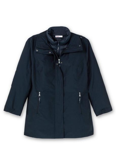 Sheego 4-in-1 Outdoorjacke Mit Kapuze - Nachtblau Sheego