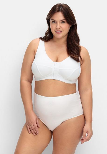 Sheego 5er-Pack Taillenslips Mit Hohem Beinausschnitt - Schwarz+weiß+marine Sheego