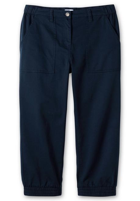 Sheego 7/8-Cargohose Mit Gummibund Und Elastischem Saum - Nachtblau Sheego